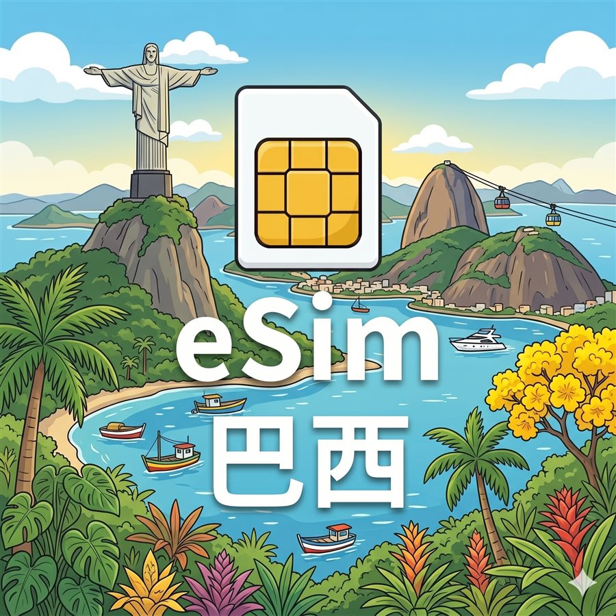 巴西 eSIM 1G/7天